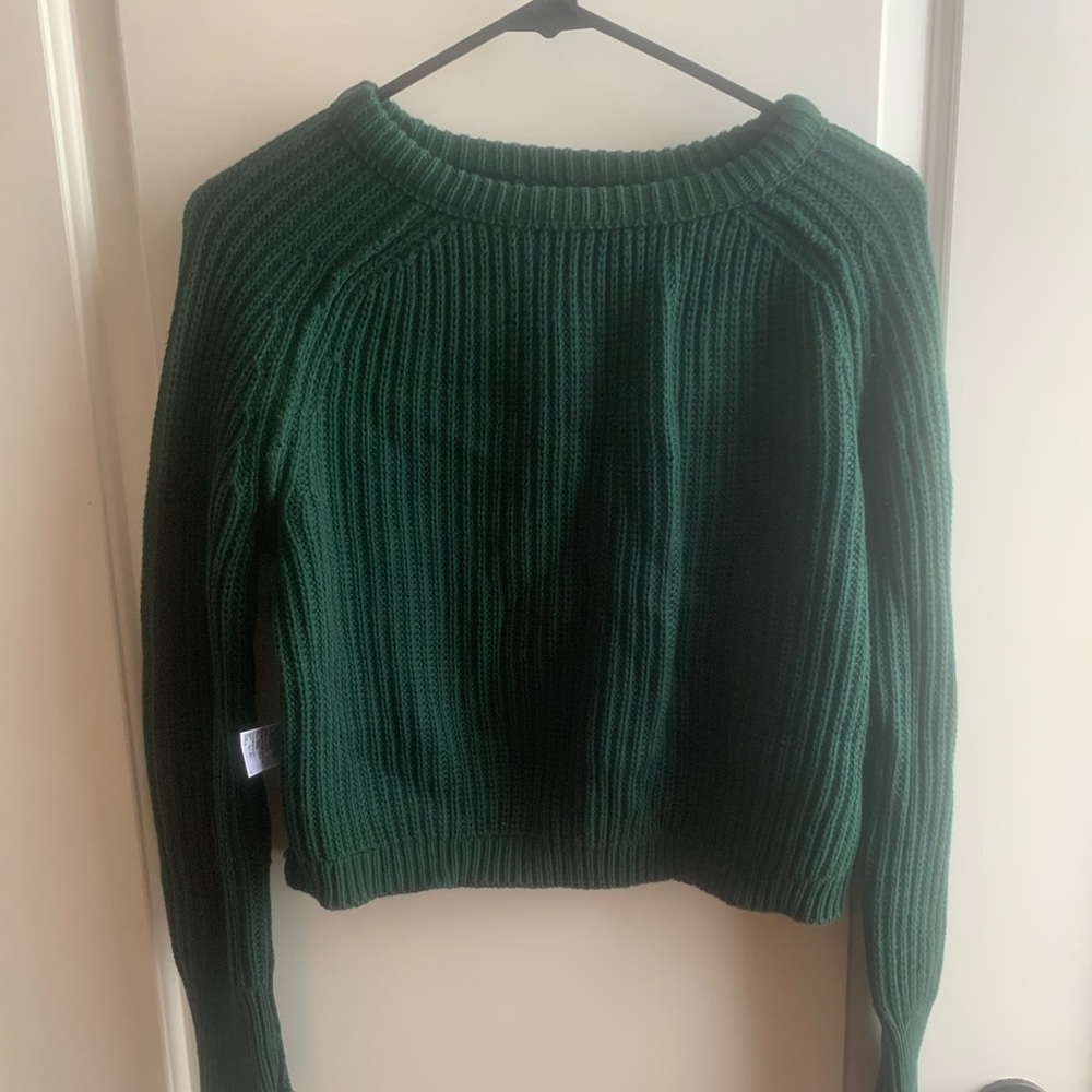 Emerald American Apparel Crop Sweater size Large